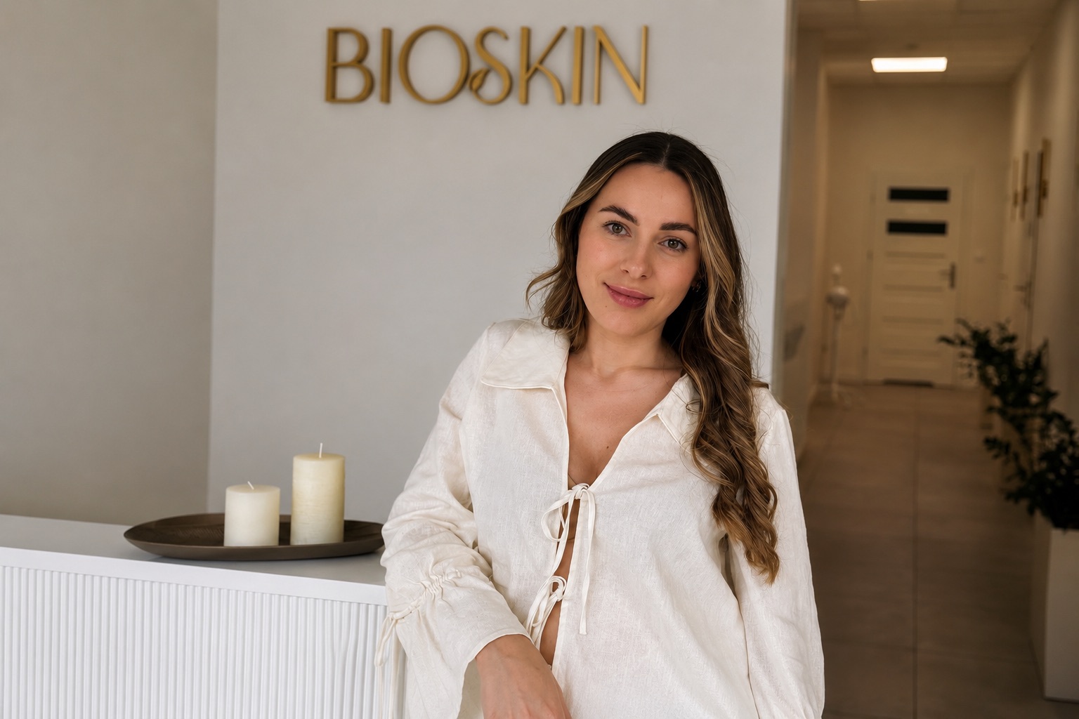 Weronika Dąbrowska w gabinecie BioSkin Ciechanów